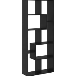 vidaXL Boekenkast Zwart Eiken 67 x 25 x 162 cm Bewerkt hout