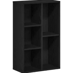 vidaXL Boekenkast Zwart Eiken 50x25x80 cm Engineered Wood