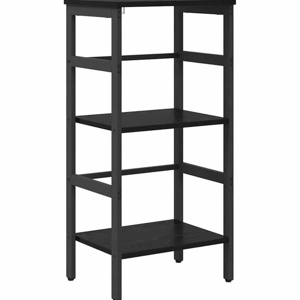 vidaXL Boekenkast Zwart Eiken 40 x 29,5 x 81 cm Bewerkt hout