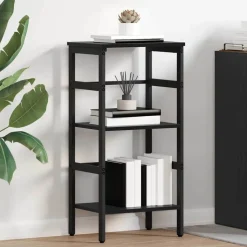vidaXL Boekenkast Zwart Eiken 40 x 29,5 x 81 cm Bewerkt hout