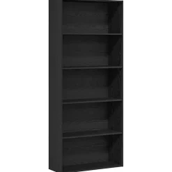 vidaXL Boekenkast Zwart Eiken 80x30x189 cm Engineered Wood