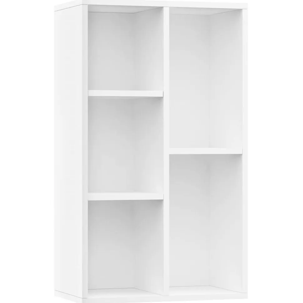vidaXL Boekenkast/dressoir 50x25x80 cm bewerkt hout wit