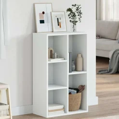 vidaXL Boekenkast/dressoir 50x25x80 cm bewerkt hout wit