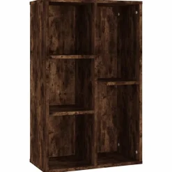 vidaXL Boekenkast/dressoir 50x25x80 cm bewerkt hout gerookt eikenkleur