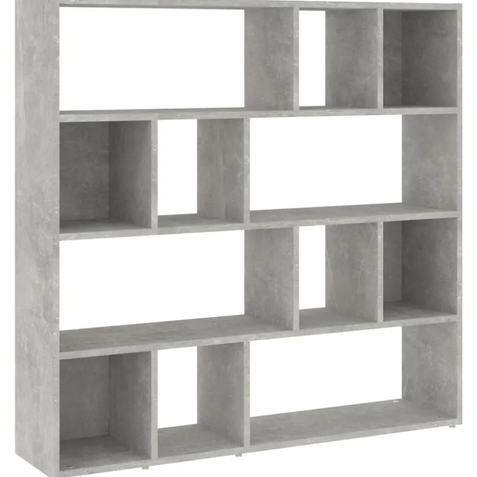 vidaXL Boekenkast/kamerscherm 105x24x102 cm betongrijs