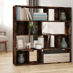 vidaXL Boekenkast/kamerscherm 105x24x102 cm gerookt eikenkleurig