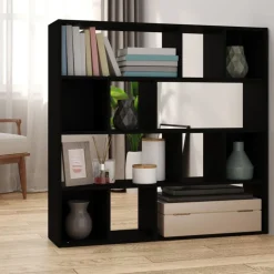 vidaXL Boekenkast/kamerscherm 105x24x102 cm zwart