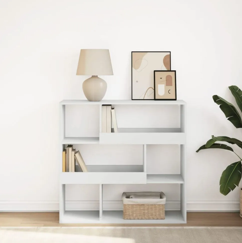 vidaXL Boekenkast/kamerscherm 100x33x94,5 cm wit