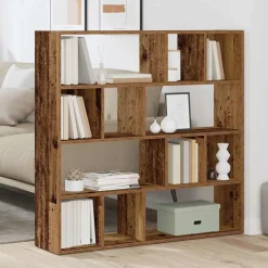 vidaXL Boekenkast/kamerscherm 105x24x102 cm oud houtkleurig