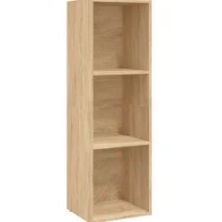 vidaXL Boekenkast/tv-meubel 36x30x114cm bewerkt hout sonoma eikenkleur