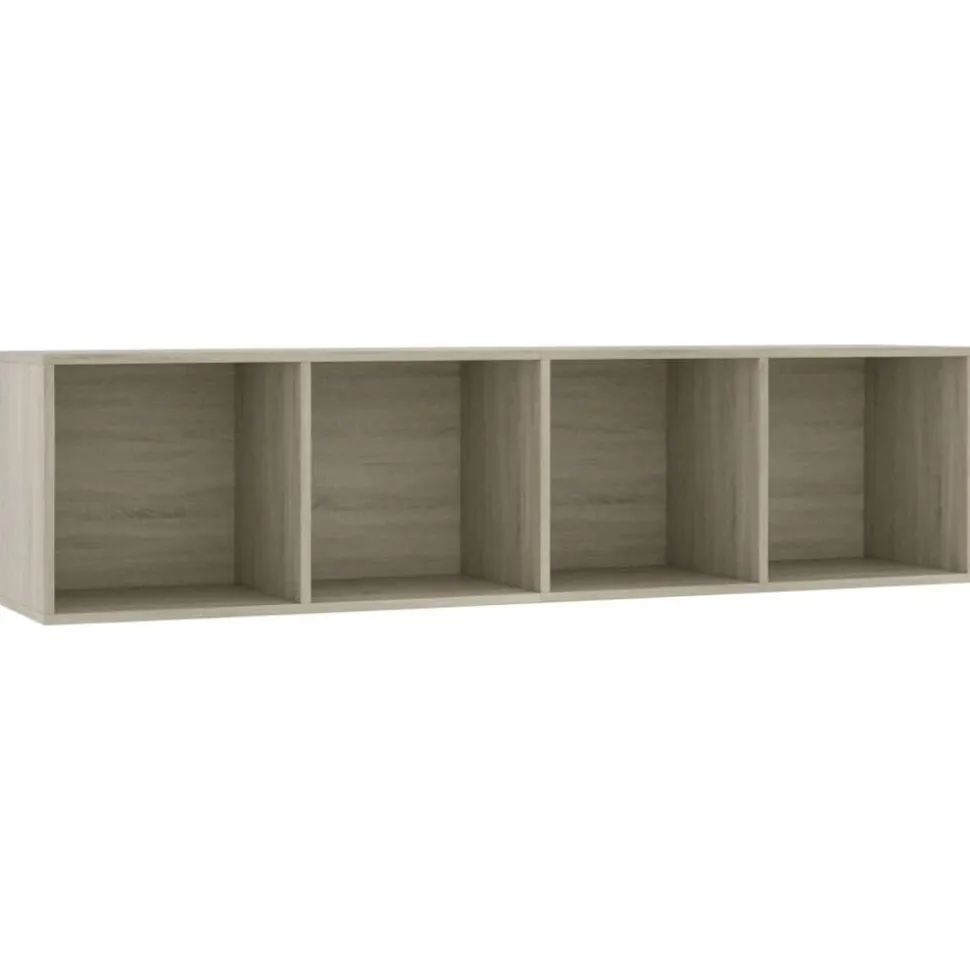 vidaXL Boekenkast/tv-meubel 143x30x36 cm sonoma eikenkleurig