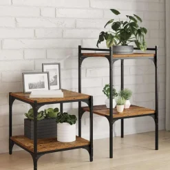 vidaXL Boekenplank Bord 4 pcs Bruin 40 x 40 x 1,5 cm Bewerkt hout
