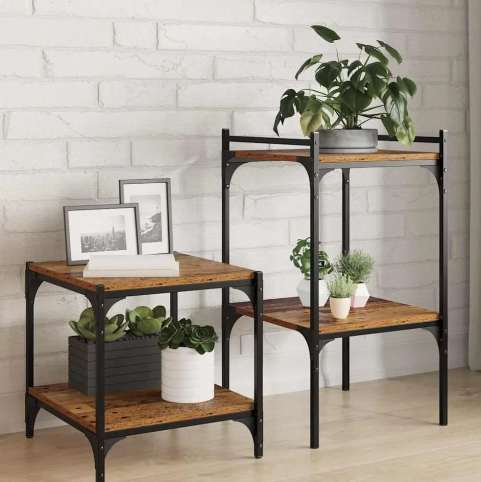 vidaXL Boekenplank Bord 4 pcs Bruin 40 x 40 x 1,5 cm Bewerkt hout