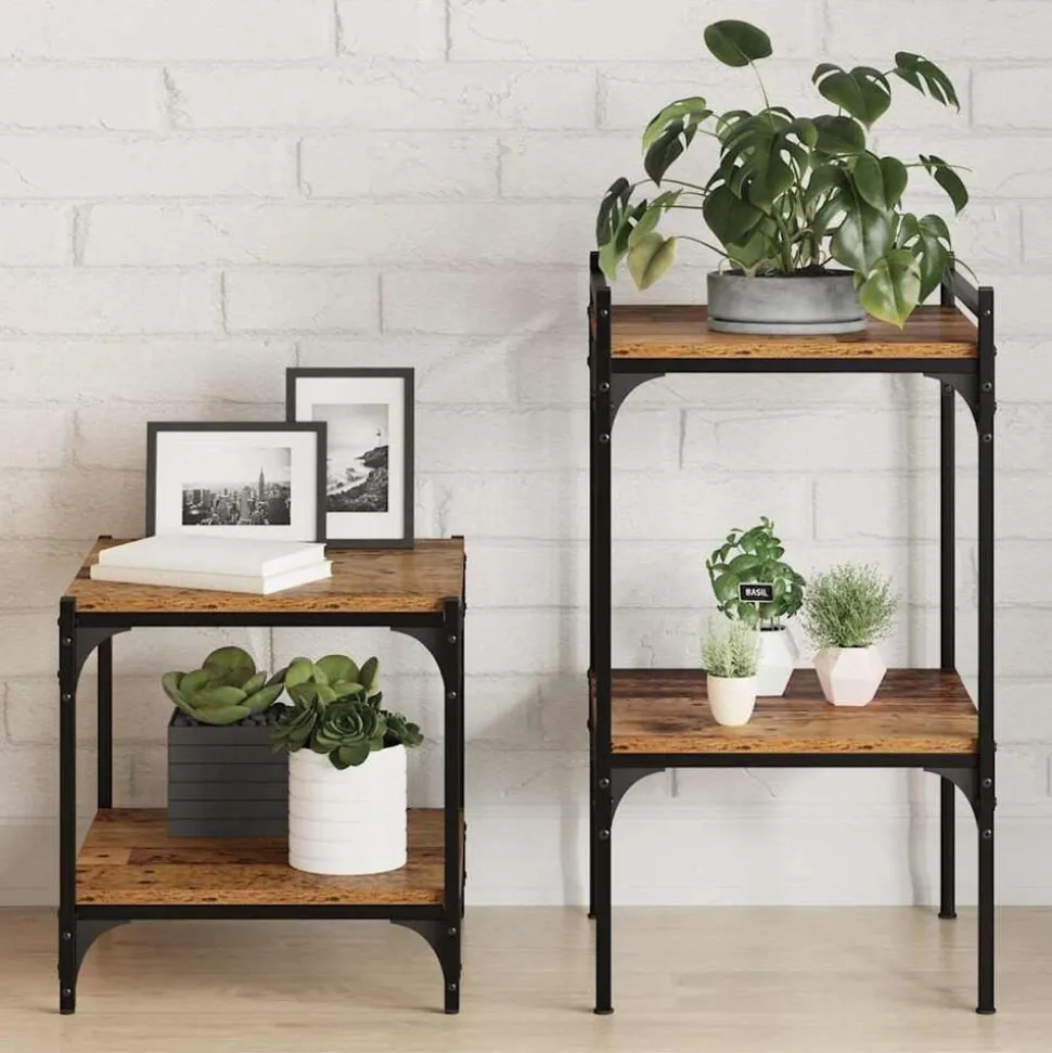 vidaXL Boekenplank Bord 4 pcs Bruin 40 x 40 x 1,5 cm Bewerkt hout