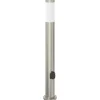 vidaXL Bolderarmatuur met stopcontact 80 cm RVS IP44
