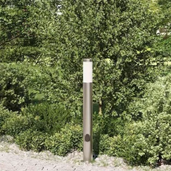 vidaXL Bolderarmatuur met stopcontact 80 cm RVS IP44