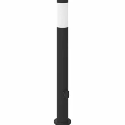 vidaXL Bolderarmatuur met stopcontact 80 cm RVS IP44