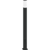 vidaXL Bolderarmatuur met stopcontact 110 cm Zwart IP44