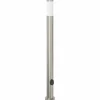 vidaXL Bolderarmatuur met stopcontact 110 cm RVS IP44