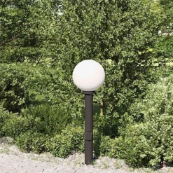 vidaXL Bolderarmatuur met stopcontact 80 cm Zwart IP44