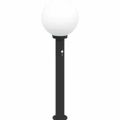 vidaXL Bolderverlichting met sensor 80 cm zwart IP44