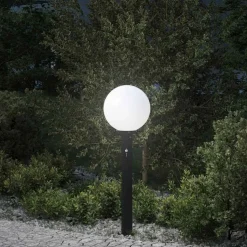 vidaXL Bolderverlichting met sensor 80 cm zwart IP44