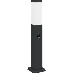 vidaXL Bolderverlichting met sensor 50 cm zwart IP44