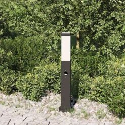 vidaXL Bolderverlichting met sensor 50 cm zwart IP44