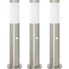 vidaXL Bolderverlichting met sensor 3 stuks 50 cm RVS IP44