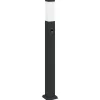 vidaXL Bolderverlichting met sensor 80 cm zwart IP44