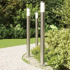 vidaXL Bolderverlichting 3 stuks 110 cm RVS IP44