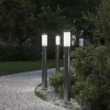 vidaXL Bolderverlichting met sensor 3 stuks 80 cm RVS IP44