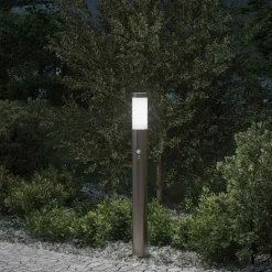 vidaXL Bolderverlichting met sensor 80 cm RVS IP44