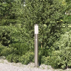 vidaXL Bolderverlichting met sensor 80 cm RVS IP44