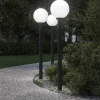 vidaXL Bolderverlichting met sensor 3 stuks 120 cm Zwart IP44