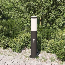 vidaXL Bolderverlichting met sensor 50 cm RVS IP44