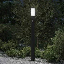 vidaXL Bolderverlichting met sensor 110 cm roestvrij staal IP44