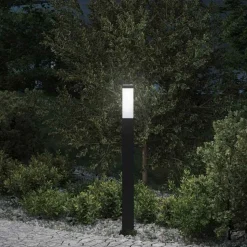 vidaXL Bolderverlichting 80 cm Zwart IP44