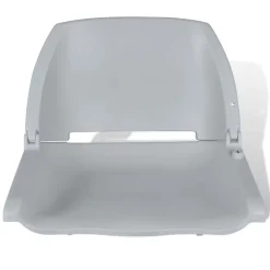 vidaXL Bootstoel zonder kussen inklapbaar 48x51x41 cm grijs
