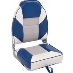 vidaXL Bootstoelen 2 st inklapbaar met hoge rugleuning 39x43x58 cm
