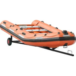 vidaXL Boottrailer Zilver 302 x 107 x 42 cm Staal