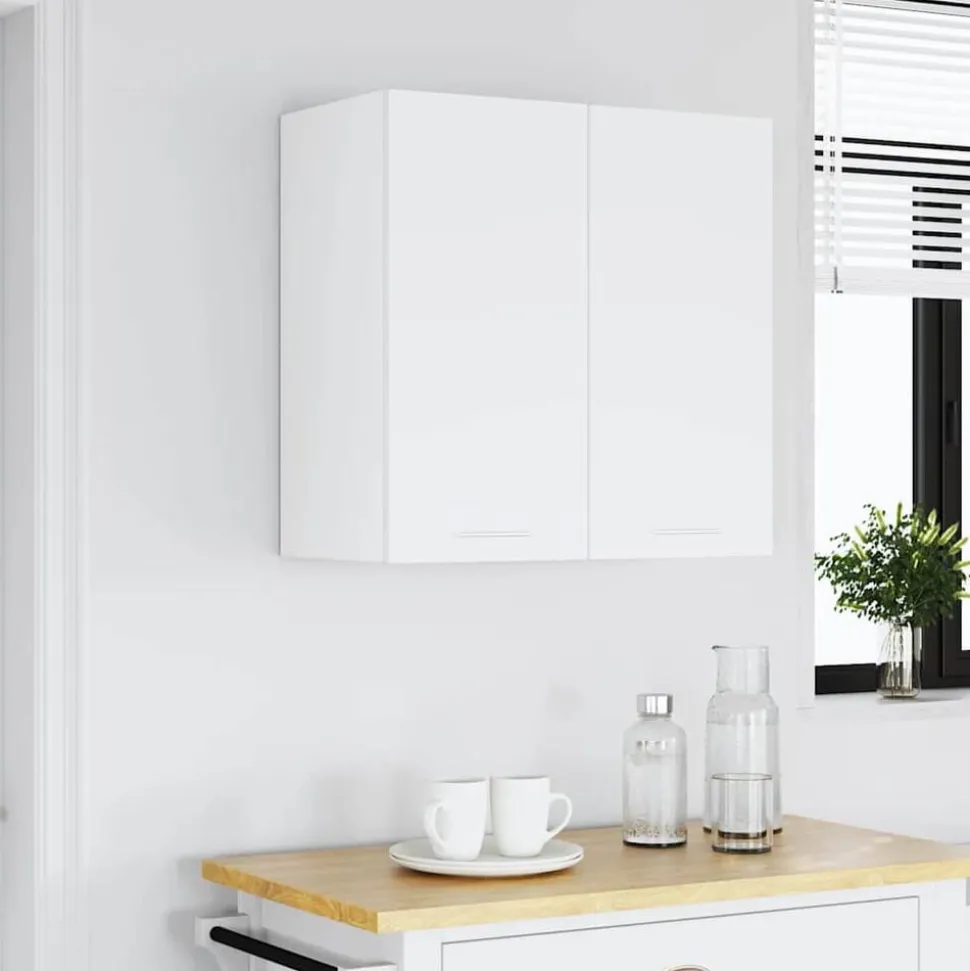 vidaXL Bovenkast Lyon 60x31x60 cm bewerkt hout wit