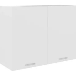 vidaXL Bovenkast Lyon 80x31x60 cm bewerkt hout wit