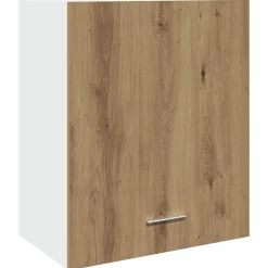 vidaXL Bovenkast Lyon 50x31x60 cm bewerkt hout artisanaal eikenkleur