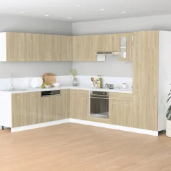 vidaXL Bovenkast Lyon 80x31x60 cm bewerkt hout sonoma eikenkleurig
