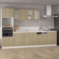 vidaXL Bovenkast Lyon 40x31x60 cm bewerkt hout sonoma eikenkleurig