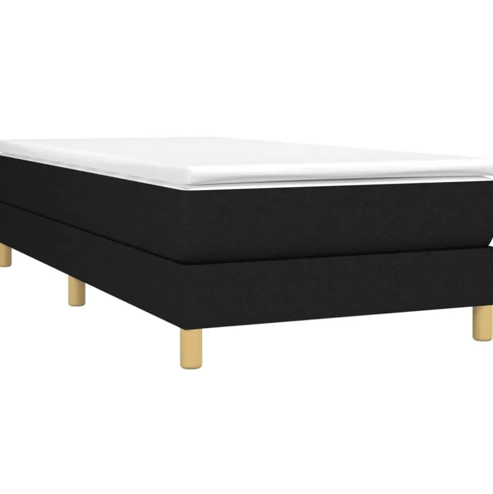vidaXL Boxspring bed 80x200 cm stof zwart