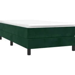 vidaXL Boxspring bed 80x200 cm fluweel donkergroen