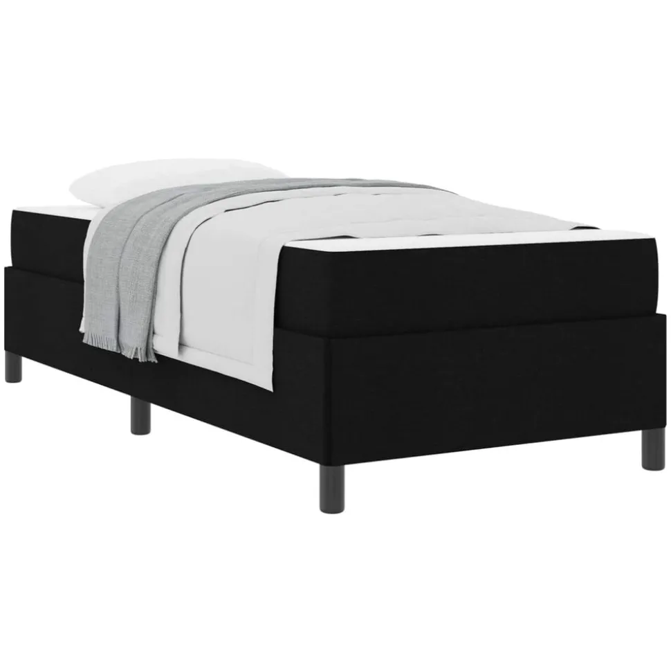 vidaXL Boxspringbed Zwart 80 x 200 cm Stof