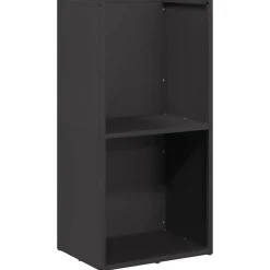 vidaXL Brandhoutrek 40x30x80 cm koudgewalst staal zwart